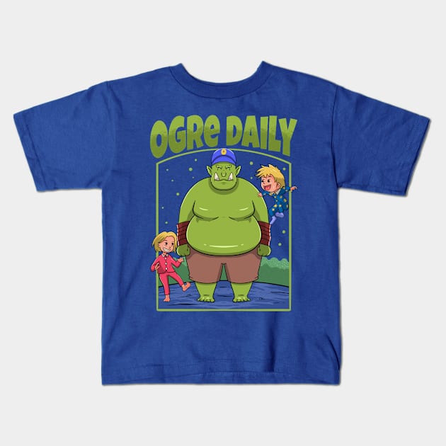 giant daily Kids T-Shirt by lasthopeparty